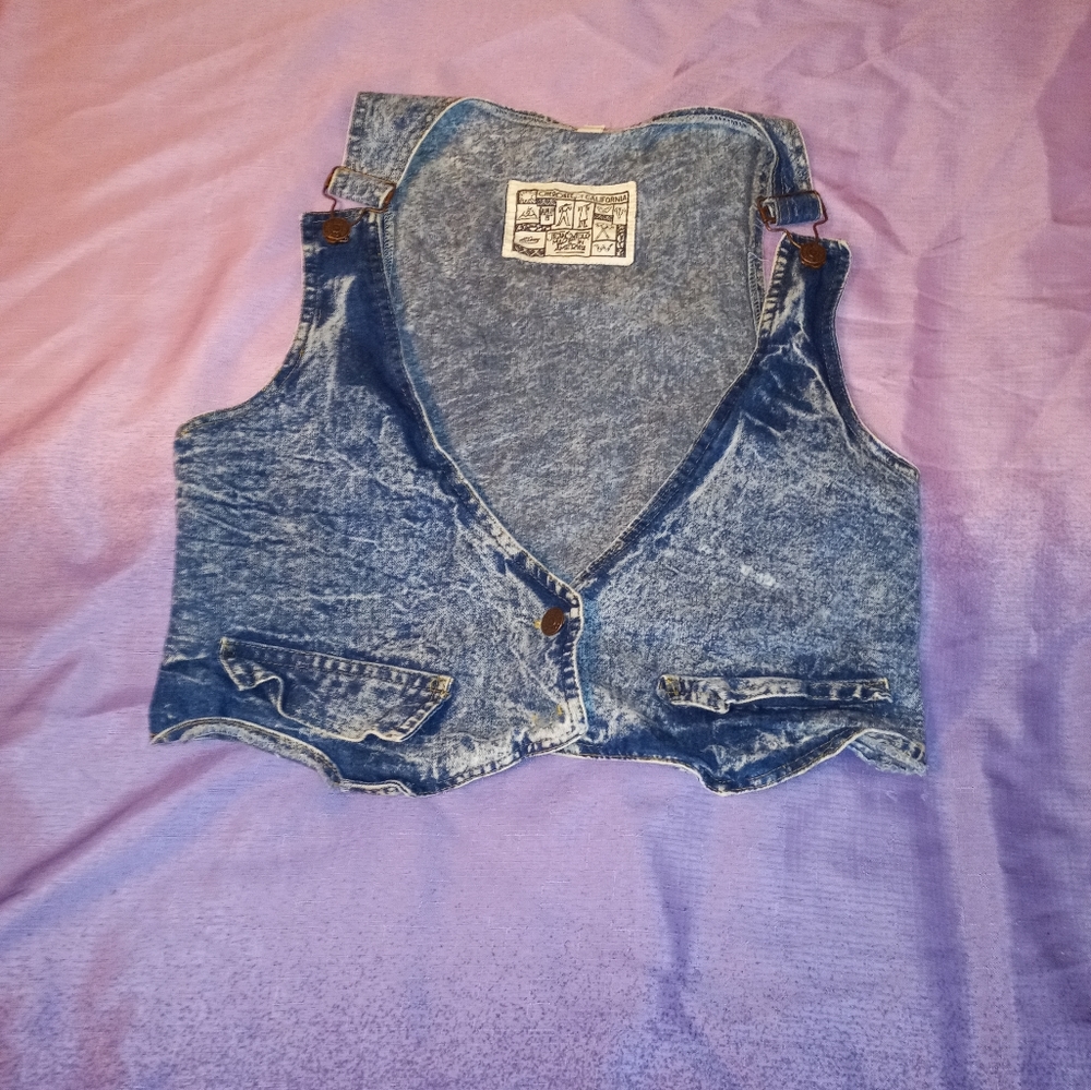 Vintage Jean cropped vest